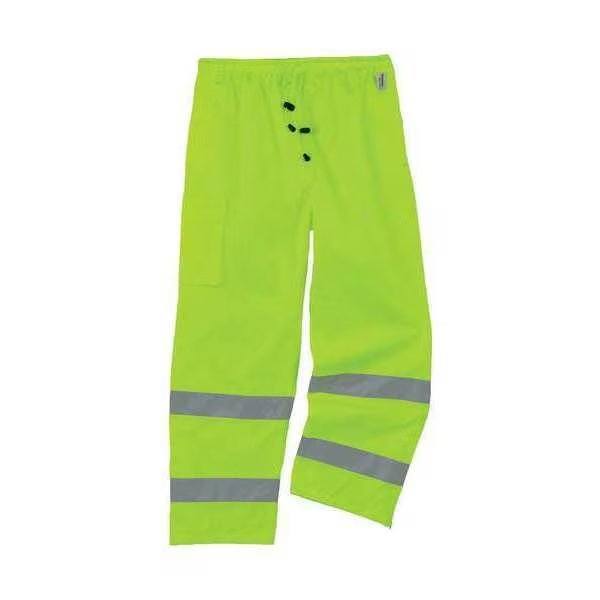 Rain Pants, Breathable, Hi-Vis Lime, S, Glowear By Ergodyne, Mfr#: 8915
