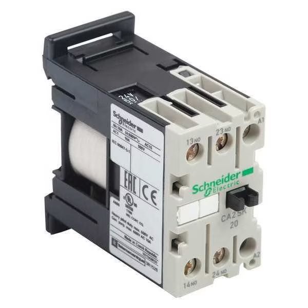 IEC Control Relay, 1NO/1NC, 24VDC, 10A, Schneider Electric, Mfr#: CA3SK11BD