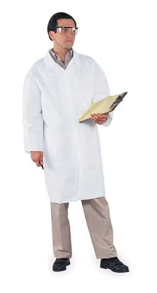 LiqParti Protect LabCoat 4Snap KneeLen OpWrist WHT MD 30/Cs, Kleenguard, Mfr#: 44452