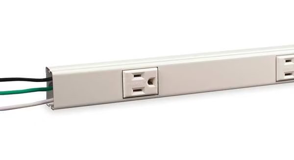 Prewired Raceway, 5 Outlets, Polyester, Legrand, Mfr#: NM20GB512