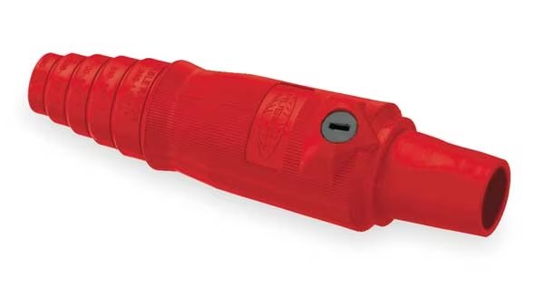 Connector, Double Set Screw, Red, Female, Hubbell, Mfr#: HBL400FR