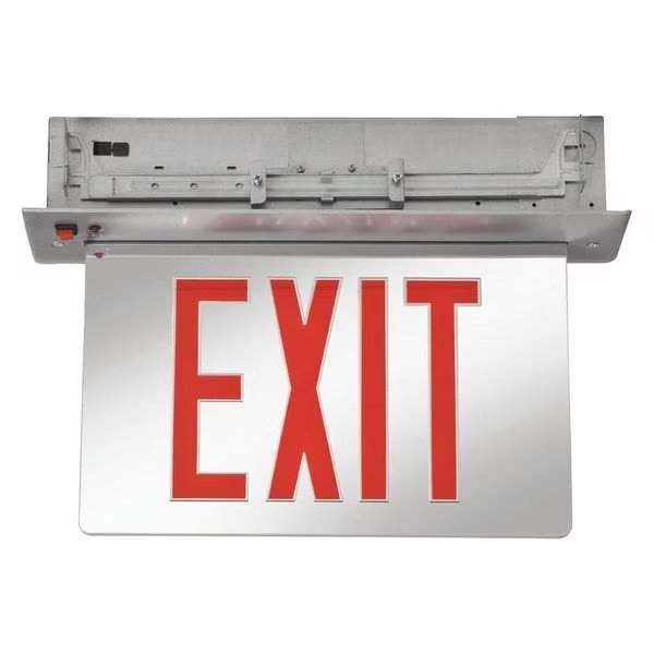 Edg-Lt ExtSgn, Alum, Silv, 17 3/8in, 3W, Lithonia Lighting, Mfr#: EDGRNY 1 R M4
