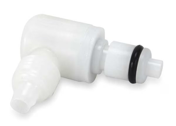 Elbow Insert, Acetal, Shut-Off, PTF, 3/8", Colder, Mfr#: PLCD21006
