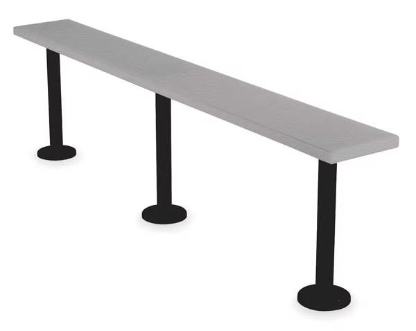 Locker Bench 9.5in.W 72in.L18.5in.H, Bradley, Mfr#: PED9572-200