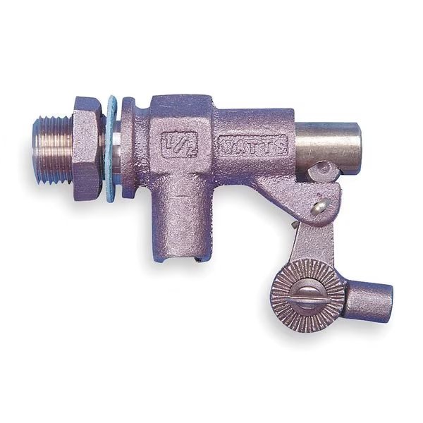 Float Valve, 1/2 In, Bronze, Bulkhead Mount, Watts, Mfr#: HD-500-12