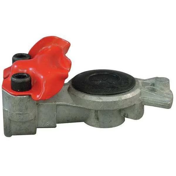 Glad Hand Fitting, Silver/Red, Tramec Sloan, Mfr#: GHE-2