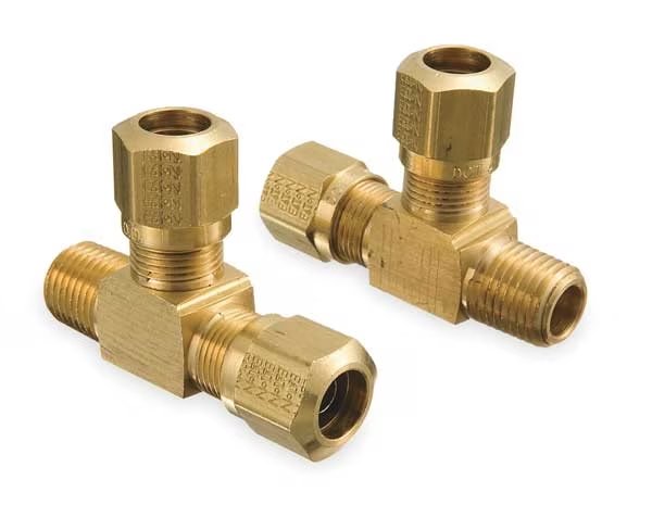 Male Run Tee, 3/8-18, 3/8 In Tube Sz, Weatherhead, Mfr#: 1471X6X6X6