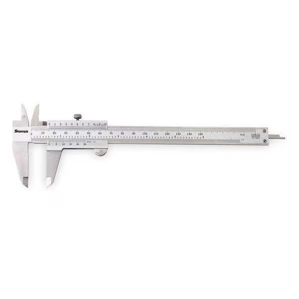 Vernier Caliper w/Case, 8 In/200mm, Starrett, Mfr#: 125MEA-8/200