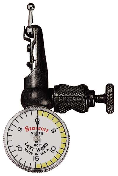 Dial Test Indicator, Hori, 0 to 0.030 In, Starrett, Mfr#: 711FSZ