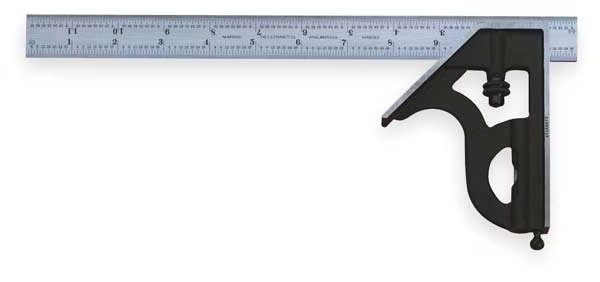 Combination Square Set, 12 In, 2 Pc, Starrett, Mfr#: C11H-12-4R