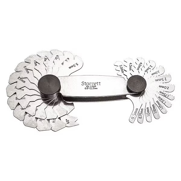 Screw Pitch Gage, 1-11.5/mm, 28 Leaves, Starrett, Mfr#: 159M