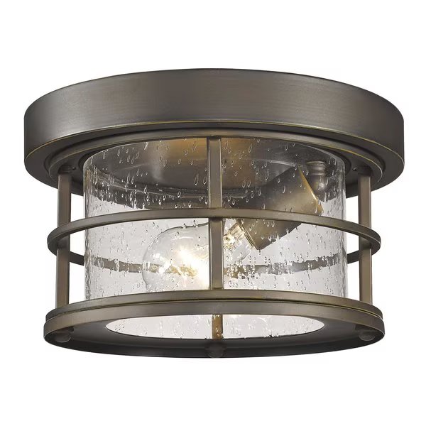 Exterior Additions 1 Light Outdoor, Oil Rubbed Bronze And Clear Seedy, Z-Lite, Mfr#: 555F-ORB