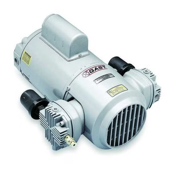 Piston Air Compressor, 1/2HP, 115/230V, 1Ph, Gast, Mfr#: 4HCC-40-M450X