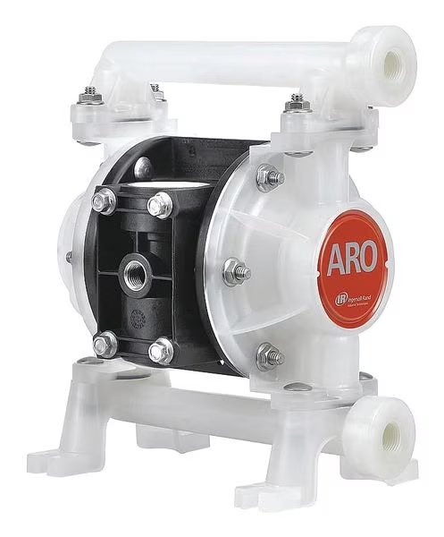 Double Diaphragm Pump, Kynar(R), Air Operated, Santoprene, 10.6 GPM, Aro, Mfr#: PD03P-ALS-KAA