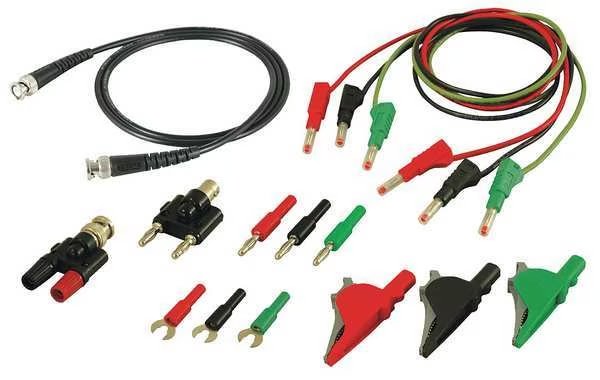 Test Leads Kit, Red/Black/Green, Silicone, B&K Precision, Mfr#: CC545