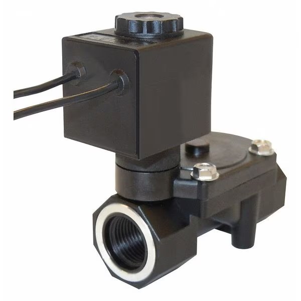 120V AC Glass-Filled Nylon Solenoid Valve, Normally Closed, 1/2 in Pipe Size, Spartan Scientific, Mfr#: 3585-020-9237B