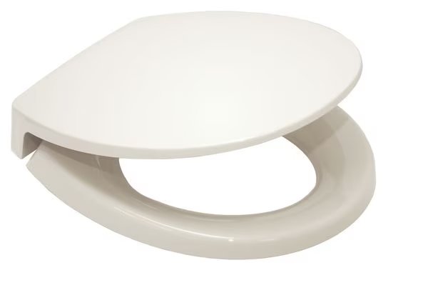 Toilet Seat, With Cover, polypropylene, Round, White, Toto, Mfr#: SS113#11