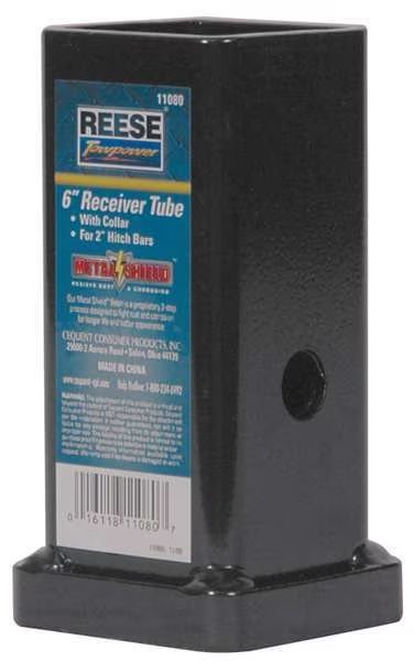 Receiver Tube, 6 In, Reese, Mfr#: 11080