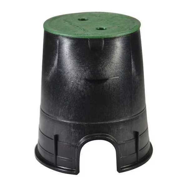 Valve Box, Round, 9in.Hx8-3/8in.W, 6-1/2in., Nds, Mfr#: 107BC