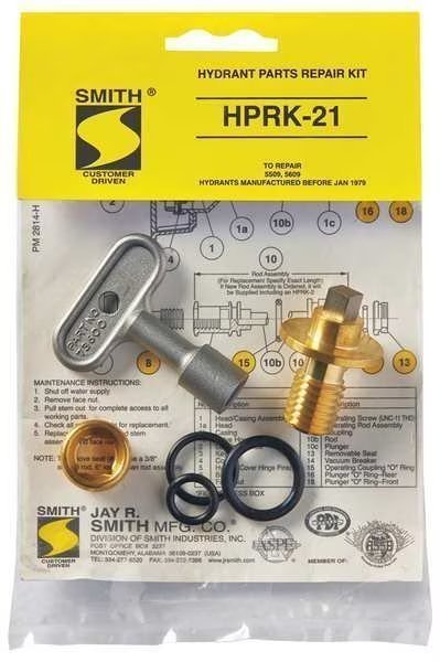 Hydrant Repair Kit, Jay R. Smith Manufacturing, Mfr#: HPRK-21