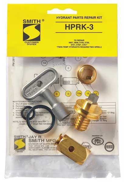 Hydrant Repair Kit, Jay R. Smith Manufacturing, Mfr#: HPRK-3
