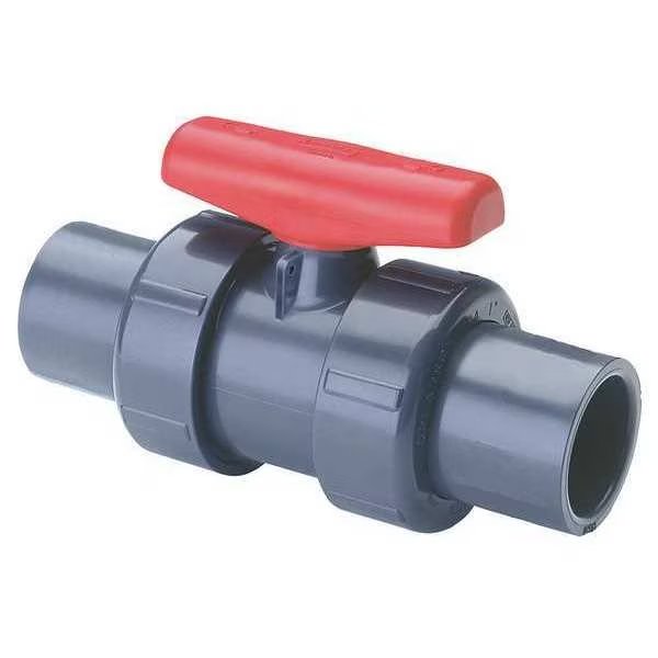 3/4" Socket PVC Ball Valve Inline, Spears, Mfr#: 3622R-007