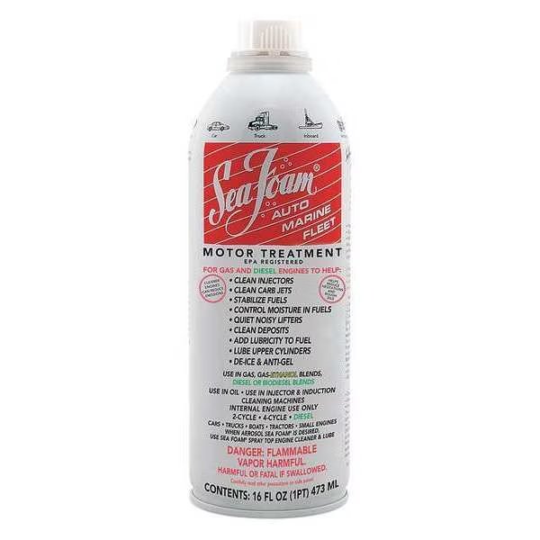 Motor Treatment, Can, 16 oz, Diesel Engines/Gasoline Engines, Fuel Injector, Clear, Sea Foam, Mfr#: SF16