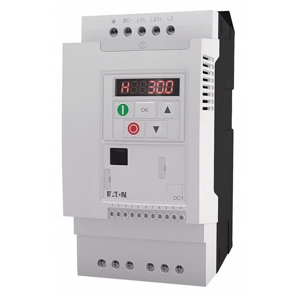 Variable Frequency Drive, 5 HP, 380-480V, Cutler-Hammer, Eaton, Mfr#: DC1-349D5NB-A20CE1