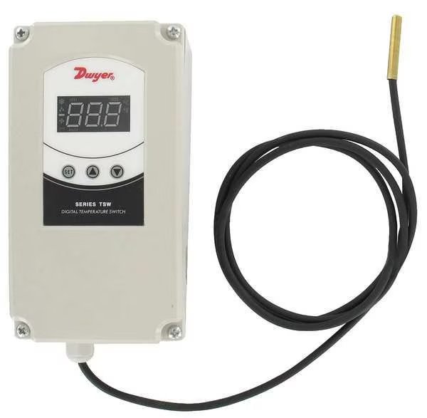 Temperature Controller, Digital, SR, Dwyer Instruments, Mfr#: TSW-150