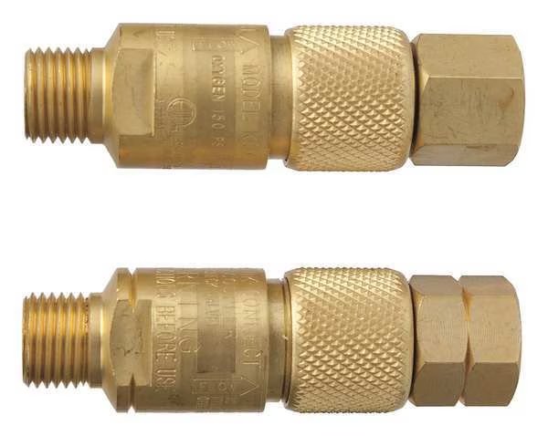 Hose Quick Connect, Brass, 9/16in-18, PK2, Victor, Mfr#: 0656-0000