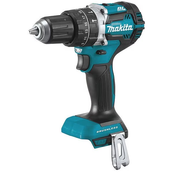 18.0 V Hammer Drill, Bare Tool, 1/2 in Chuck, Makita, Mfr#: XPH12Z