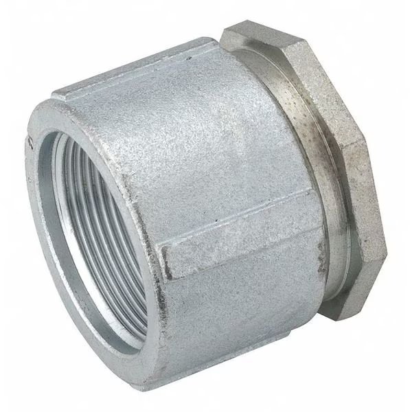 Rigid 3-Piece Coupling, Steel, 3-3/8 In. L, Raco, Mfr#: 1512