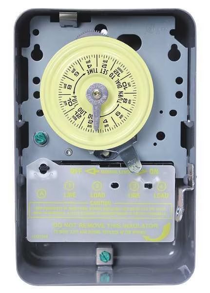 Electromechanical Timer, 24-Hour, 1NO/1NC, Intermatic, Mfr#: T105