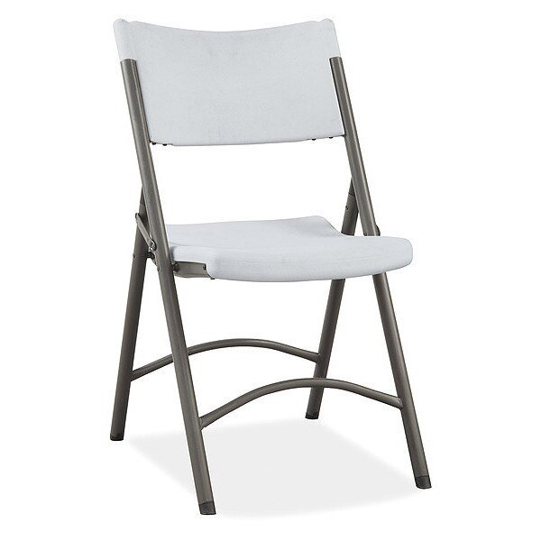 Blow Molded Folding Chairs, Steel Frm, PK4, Lorell, Mfr#: LLR62515