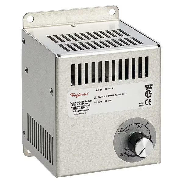 Fan Forced Enclosure Heater, 200W, 120V, Nvent Hoffman, Mfr#: DAH2001A