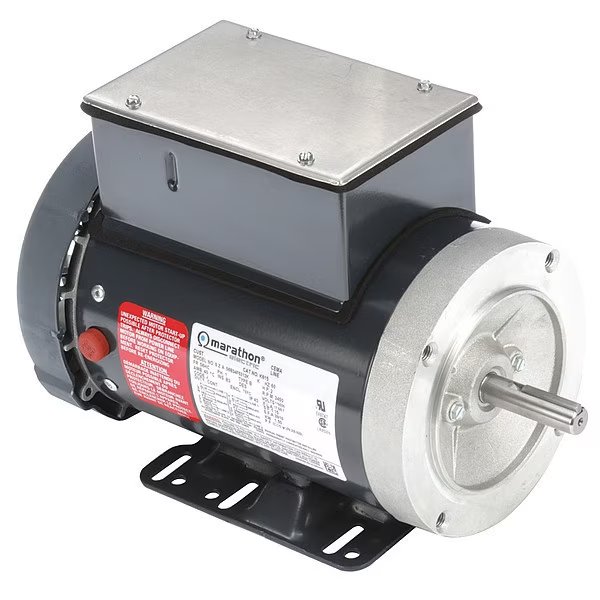 Pump Motor, 2 HP, 3450 RPM, 115/230V, 56HC, Marathon Motors, Mfr#: 056B34F5312