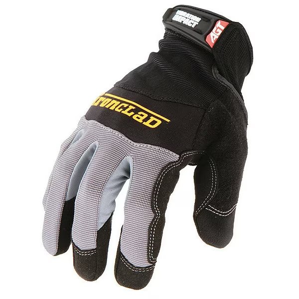 Anti-Vibration Glove, Black, Knit Cuff, Ironclad Performance Wear, Mfr#: WWI2-01-XS