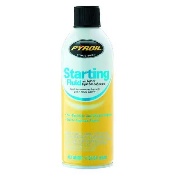 Starting Fluid, Aerosol Can, 11 oz, Diesel Engines/Gasoline Engines, 2-Cycle, Pyroil, Mfr#: PYSFR11