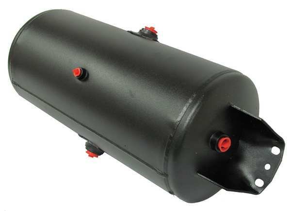 Air Tank, Black Powder Coat, 125 psi, Velvac, Mfr#: 035104