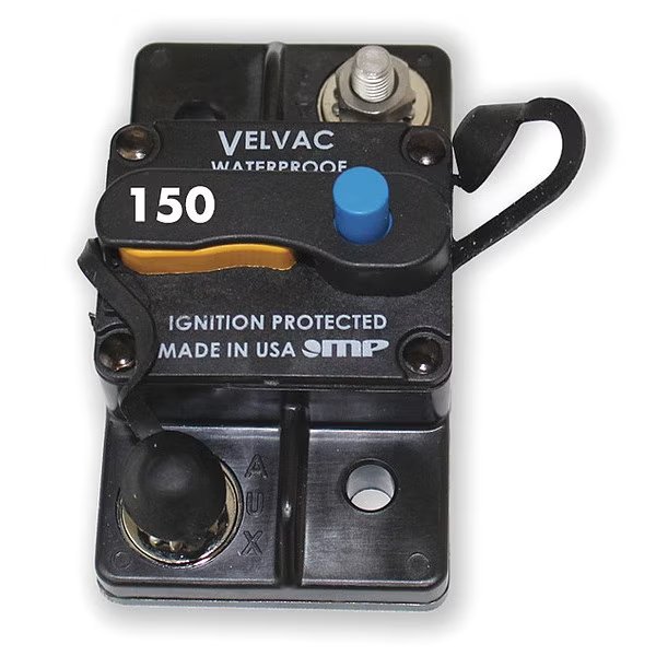 Automotive Circuit Breaker, Type III Series, 150 A, Velvac, Mfr#: 091003