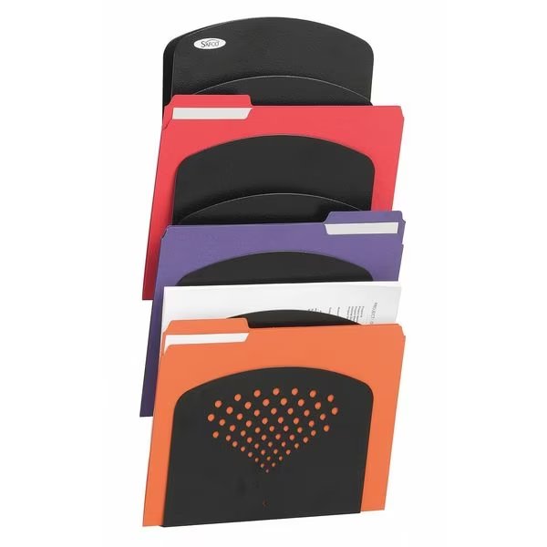 Letter/Legal Size Wall Rack, 7, Comp, Safco, Mfr#: 3185BL