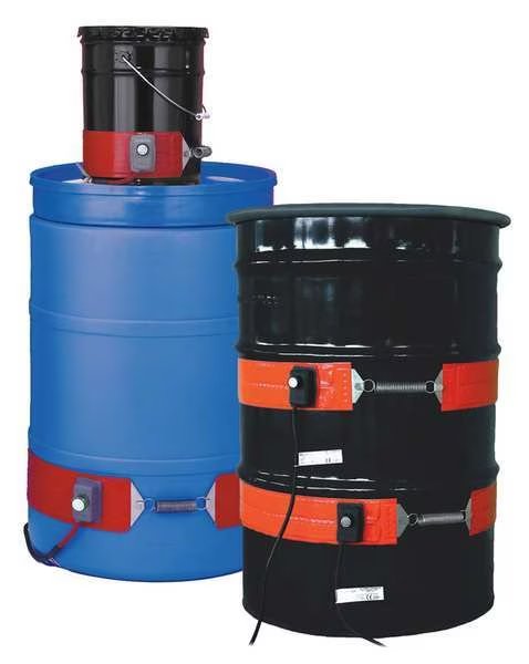 Drum Heater, Heavy Duty, For Poly Drums/Pails, 120VAC, 250W, 30 Gallon, Briskheat, Mfr#: GDPCS13