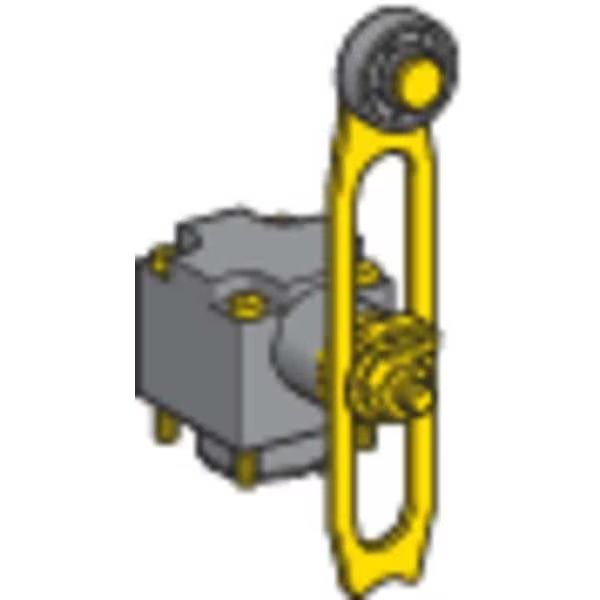 Lmt Swtch Hd, Rllr Lvr, Sd, 1.57 to 3.35 In, Telemecanique Sensors, Mfr#: ZCKD41