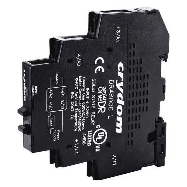 Solid State Relay, 4 to 32VDC, 6A, Crydom, Mfr#: DR24D06