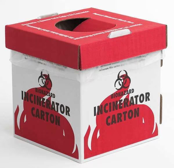 Biohazard Incinerator Carton, PK6, Sp Scienceware, Mfr#: F13205-0002