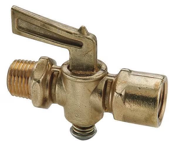 Ground Plug Shutoff Cock Valve, 1/8 In, Parker, Mfr#: V402P-2-2