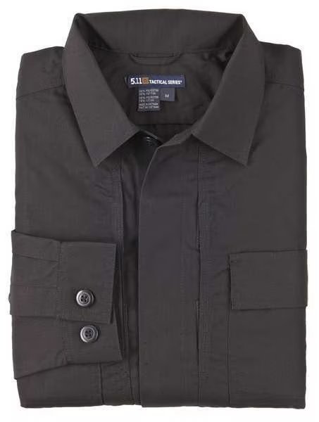 Taclite TDU Shirt, M, Black, 5.11, Mfr#: 72054