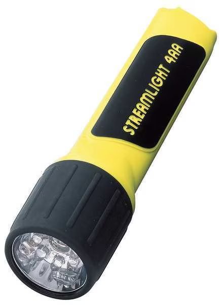 Yellow No Led Industrial Handheld Flashlight, Alkaline AA, 67 lm lm, Streamlight, Mfr#: 68202