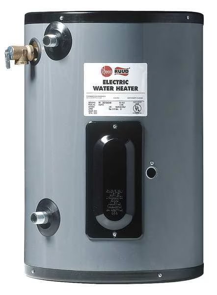 10 gal., 120 VAC, 12.5 A Amps, Commercial Mini Tank Water Heater, Rheem-Ruud, Mfr#: EGSP10