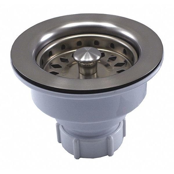 Basket Strainer, Brushed, Stainless, Jones Stephens, Mfr#: B02401